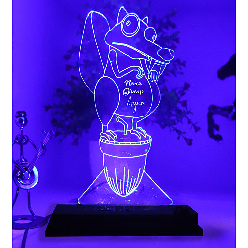 Personalised Iceage Lover LED Lamp