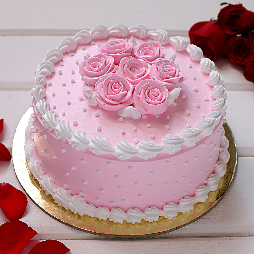 Beauty In Pink Chocolate Cake Eggless 2 Kg
