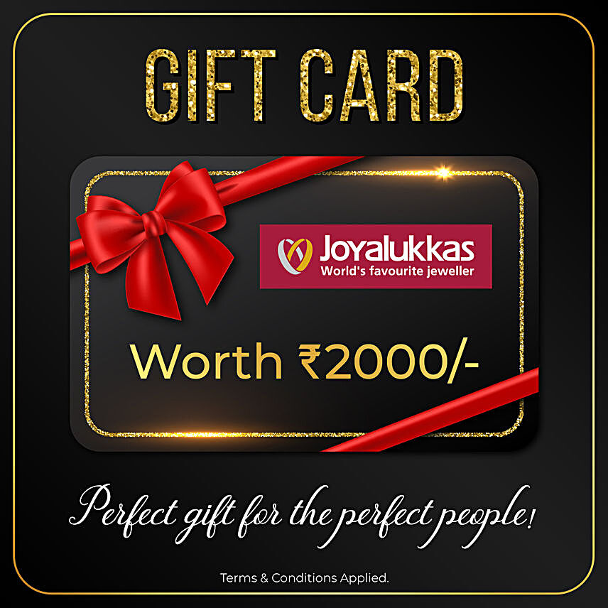 Joyalukkas Gift Card- 2000 Rs