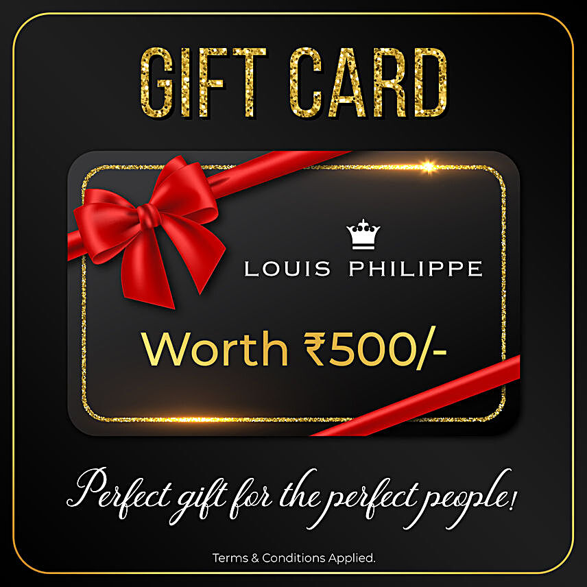 Louis Philippe Gift Card- 500 Rs