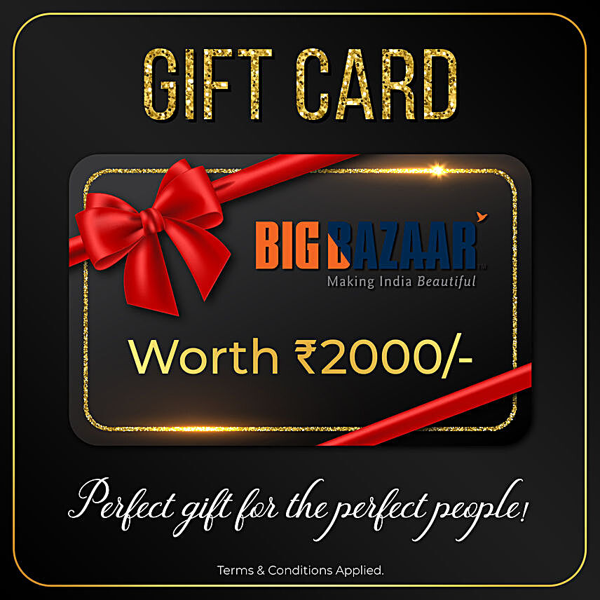 Big Bazaar Gift Card- 2000 Rs