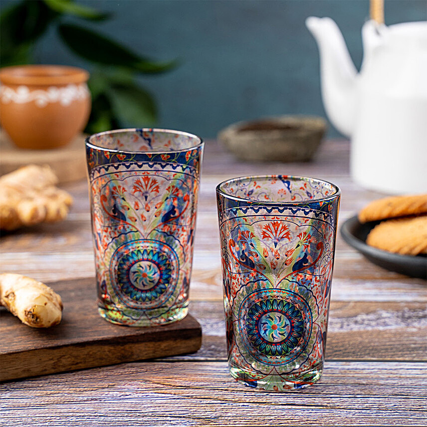 Kolorobia Turkish Fervor Chai Glass- Set Of 2