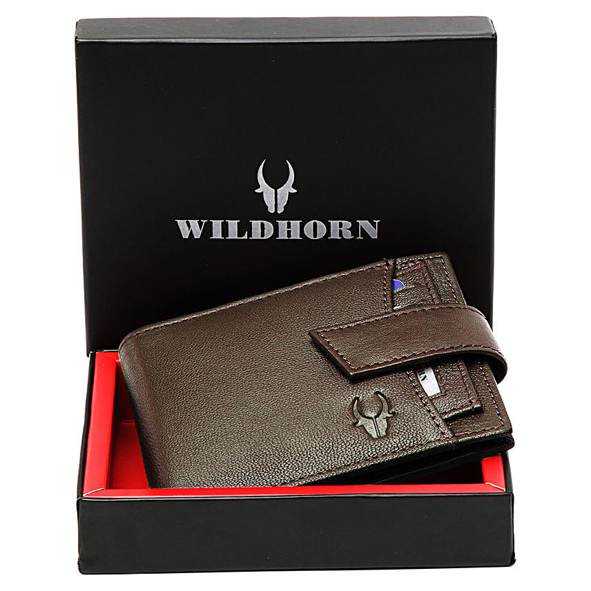 Wildhorn Genuine Leather Mens Wallet Brown