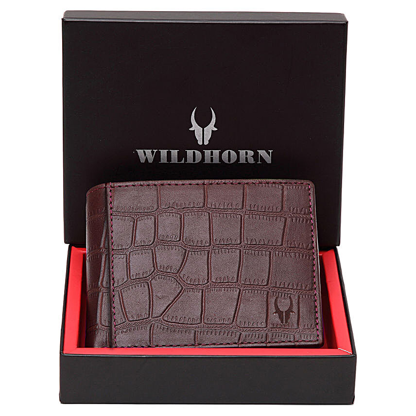 Wildhorn Pure Leather Wallet Maroon