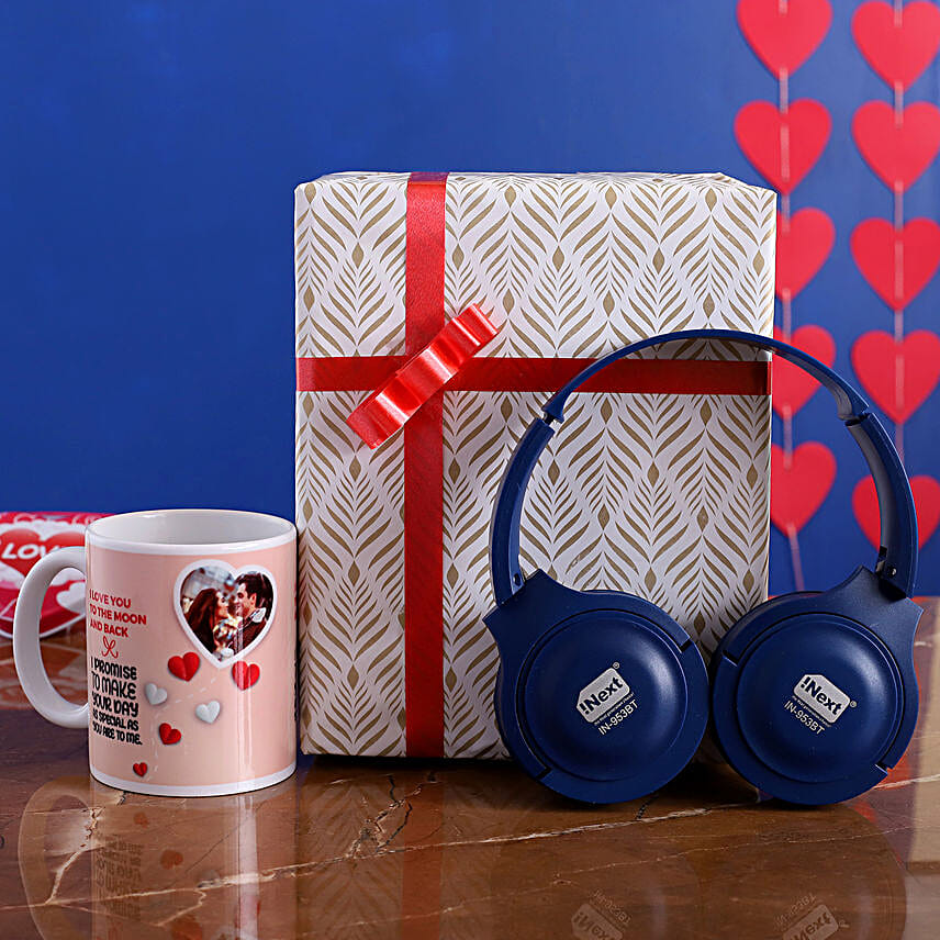 I Next Wireless Speaker Headphone & Pretty Mug