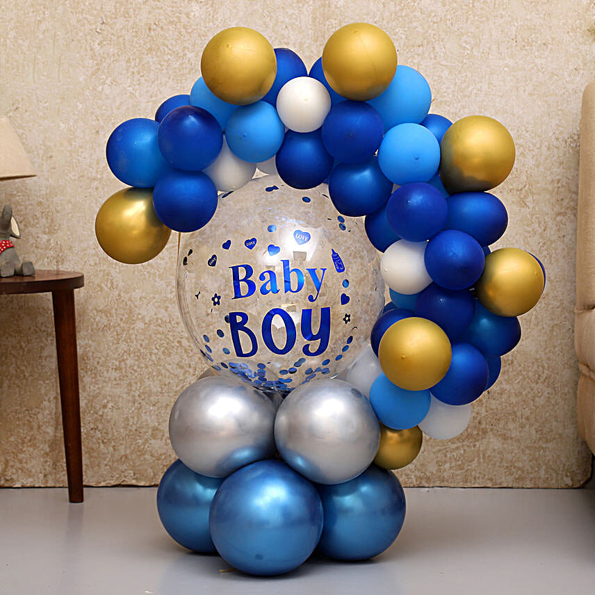 Beautiful Baby Boy Balloon Bouquet