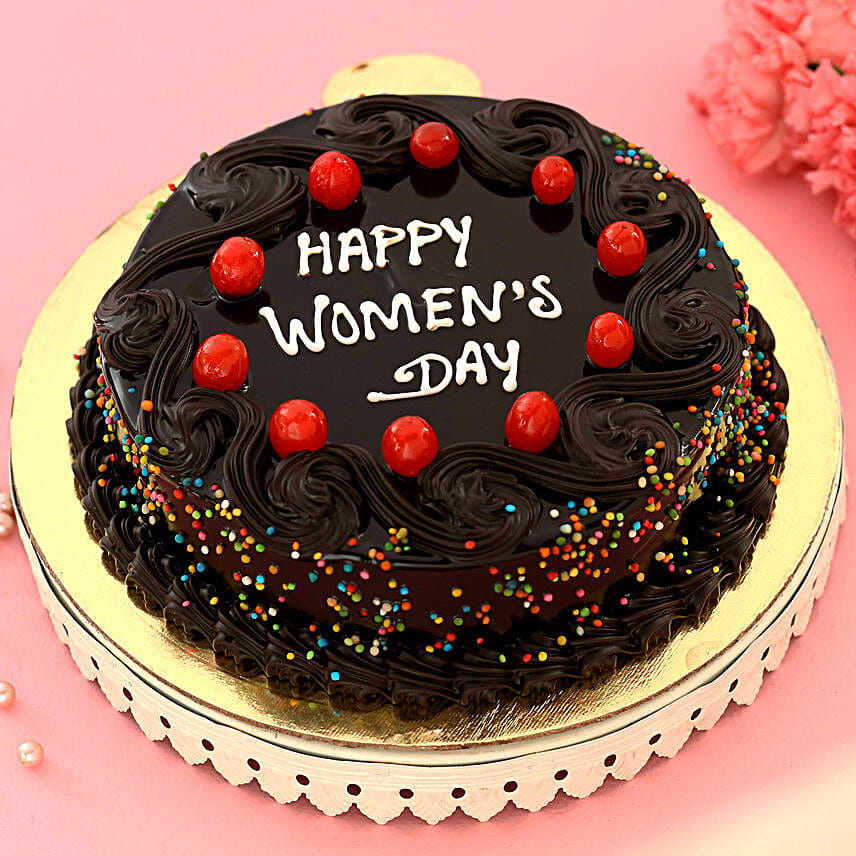 Happy Women s Day Truffle Cake Half Kg