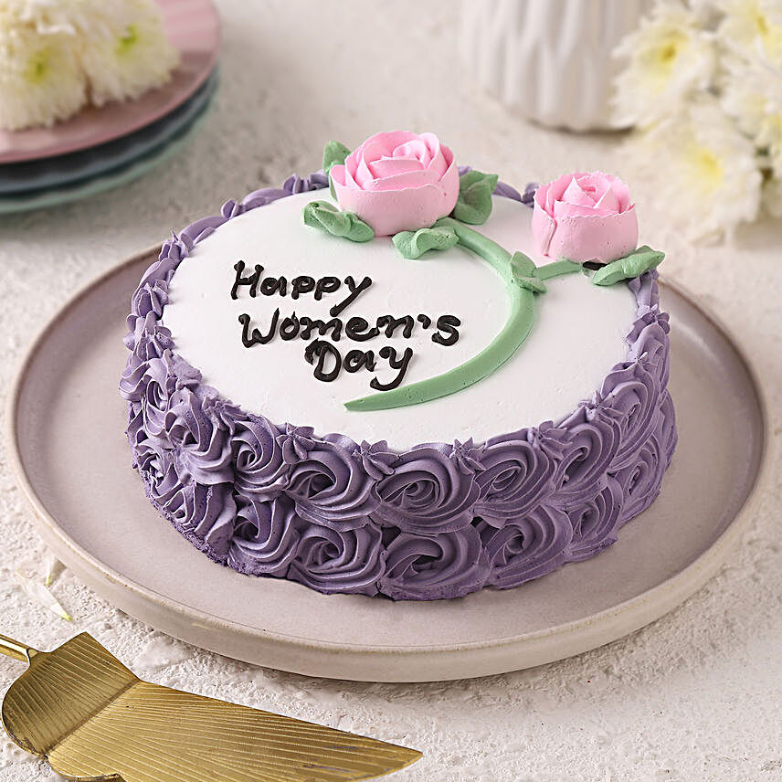 Women s Day Special Flowers Cake