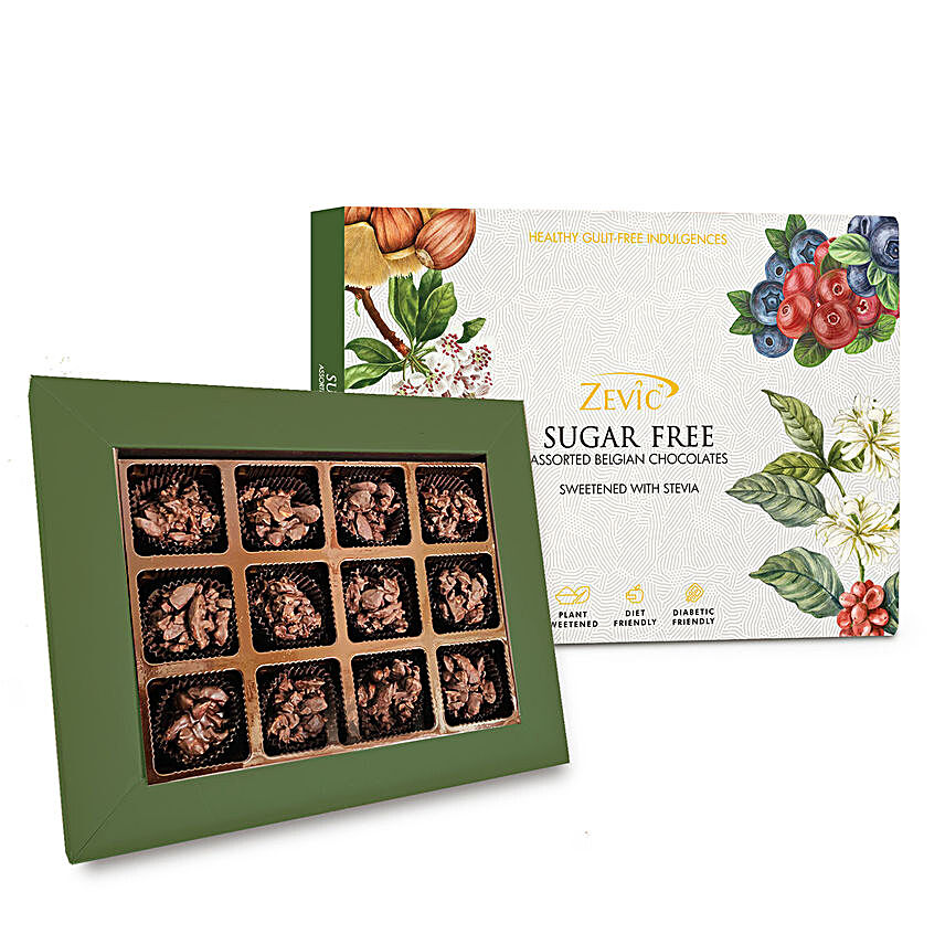 Zevic Keto Sugar Free Almond Chocolates Gift Pack