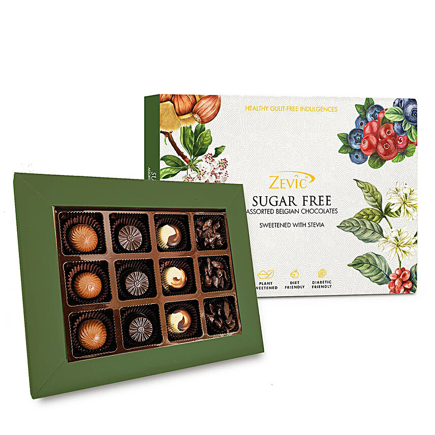 Zevic Sugar Free Assorted Chocolates Gift Pack:Teej Gifts