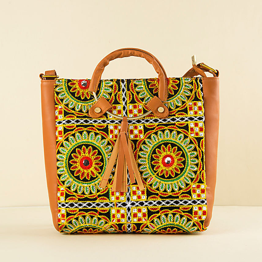 Embroidered Quirky Tote Bag