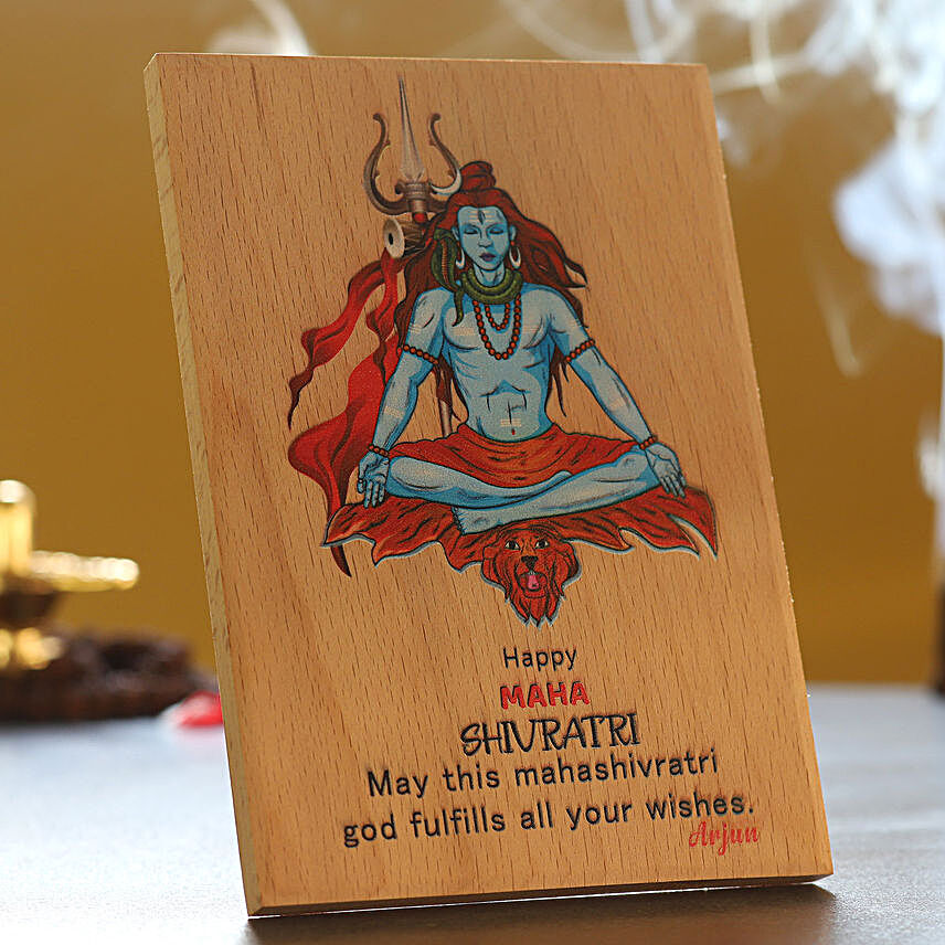 Happy Maha Shivratri Personalised Plaque