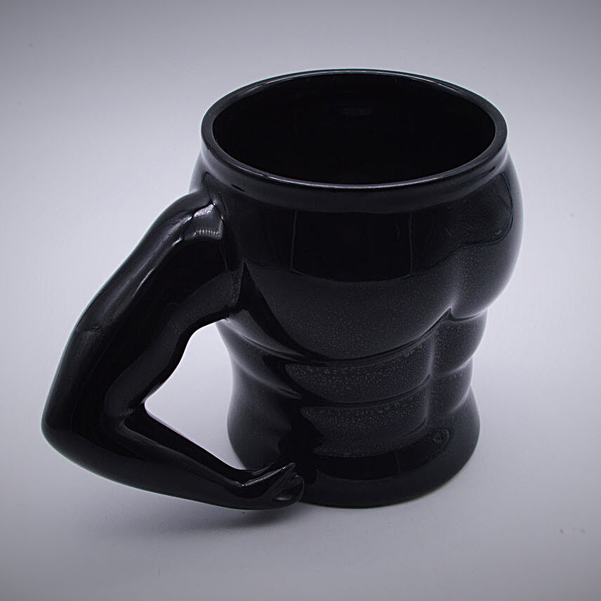 Muscular Man Ceramic Black Coffee Mug