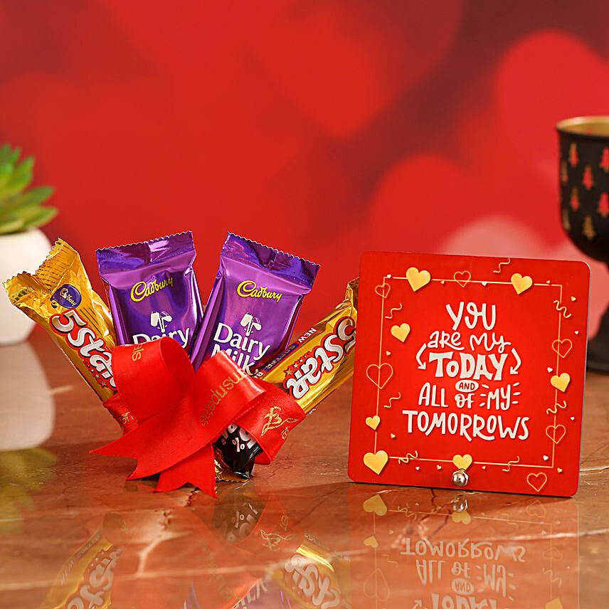 Valentine Special Chocolate & TableTop for Her