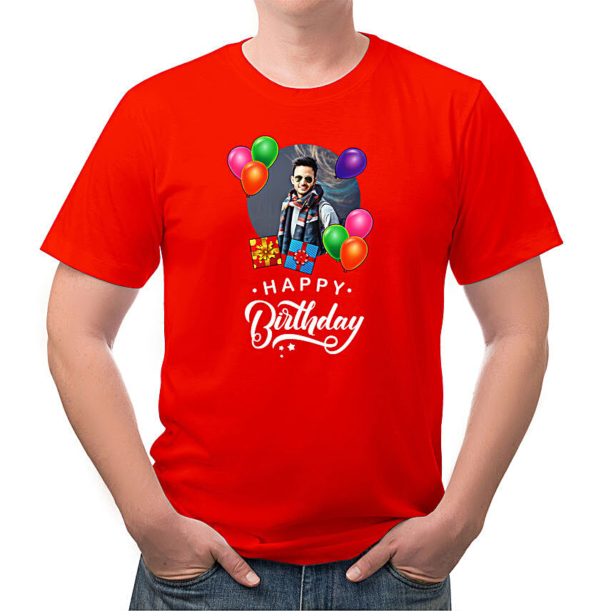 Birthday Personalised Mens Cotton T Shirt