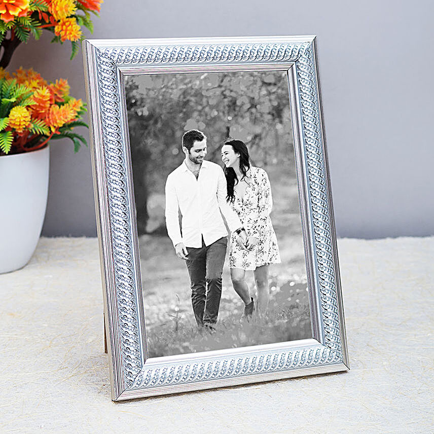 Personalised Silver Toned Table Top Photo Frame