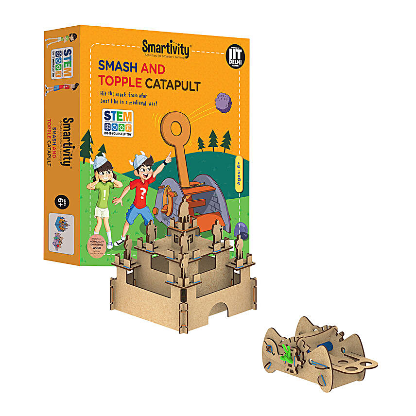 Smartivity Smash And Topple Catapult Game Kit
