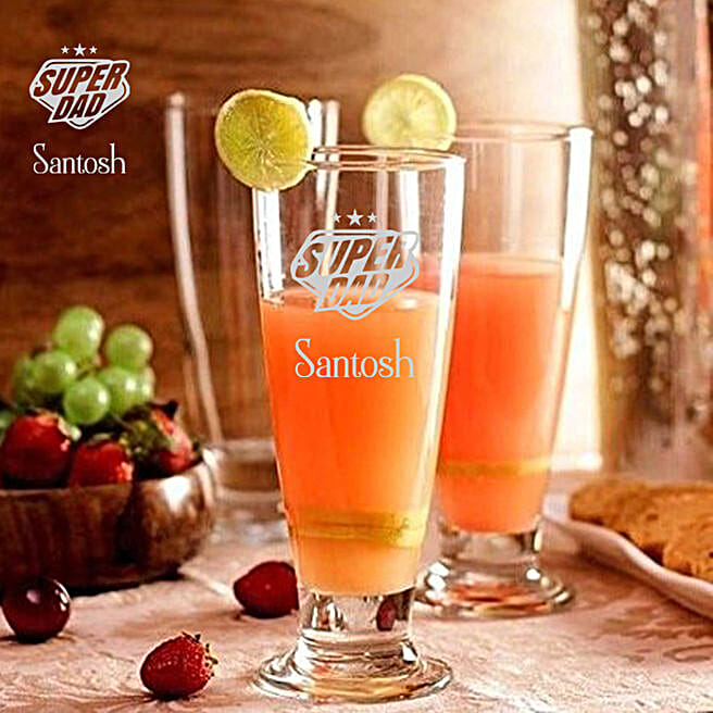 Buy/Send Ocean Tiara Footed Personalised Glass Set Of 2 Online FNP