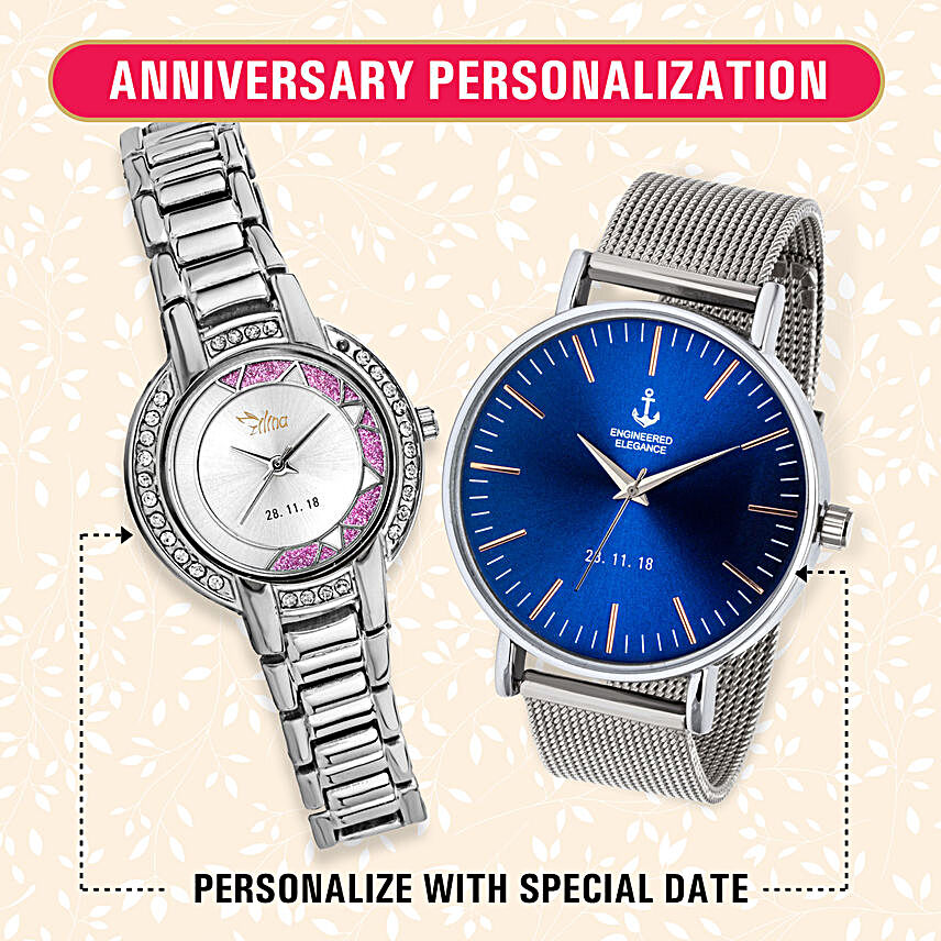Personalised His & Her Watch Set