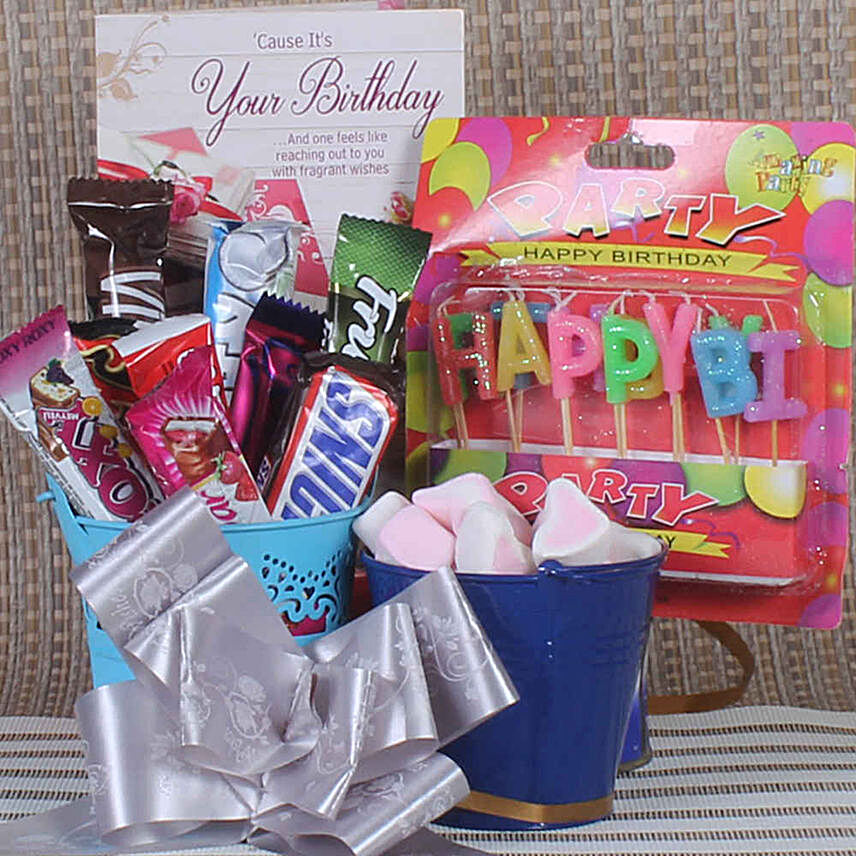Happy Birthday Assorted Chocolates Bucket Hamper