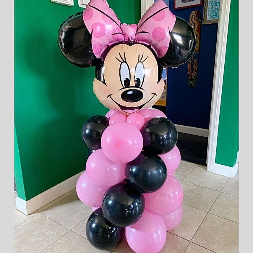 Minnie Themed Balloon Stand