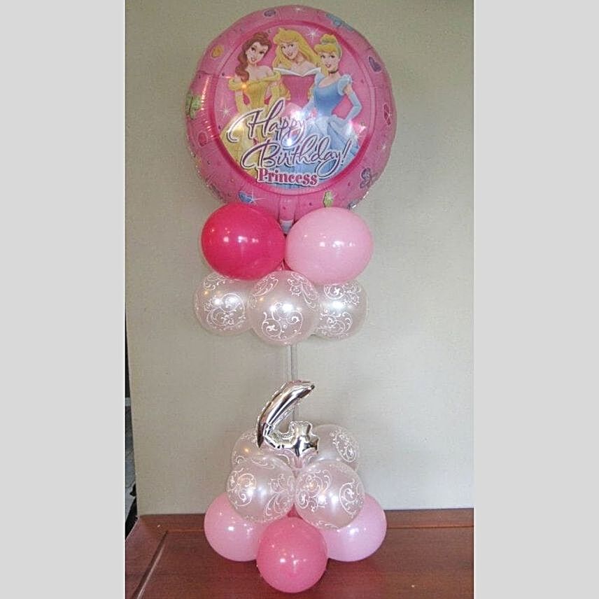 Numeric Princess Balloon Stand