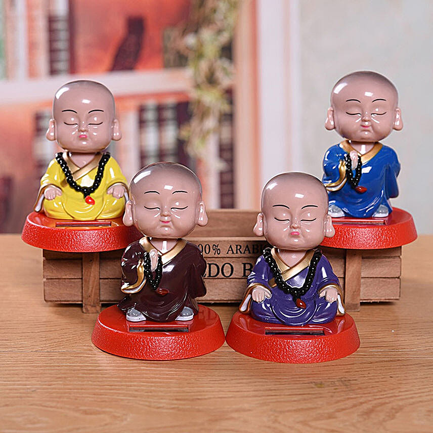 Buy/Send Buddha Monk Solar Powered Bobble Head 1 pcs/One