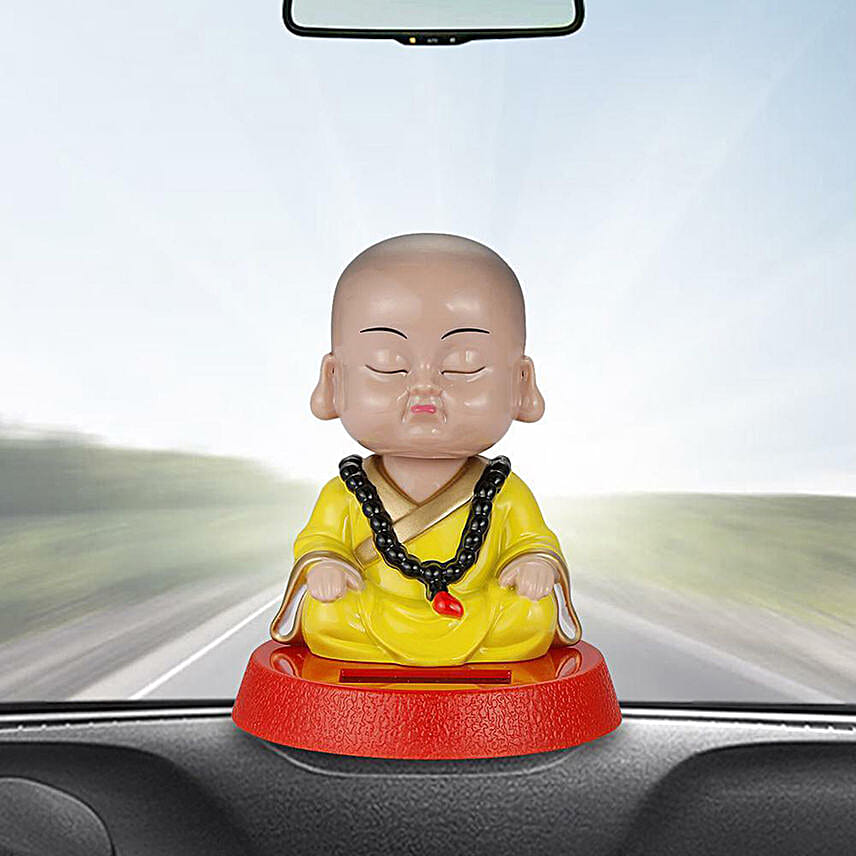 Buy/Send Buddha Monk Solar Powered Bobble Head 1 pcs/One