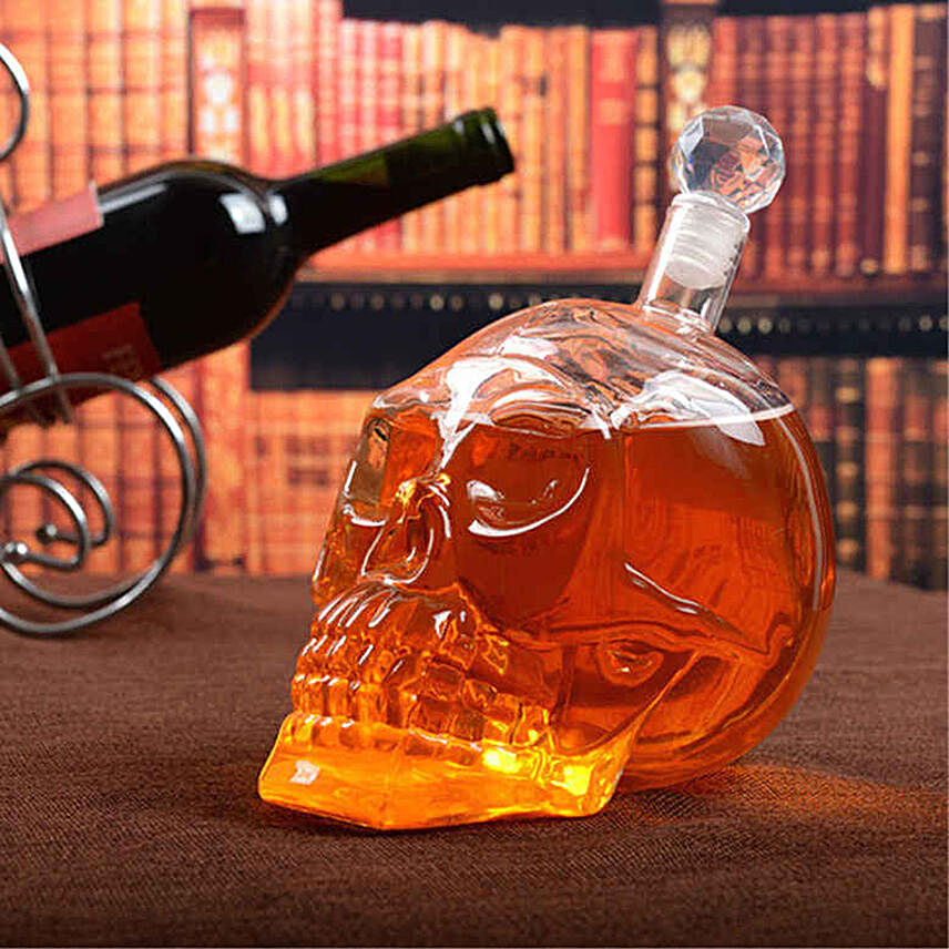 Scarily Cool Skull Shaped Glass Decanter- 1000 ml