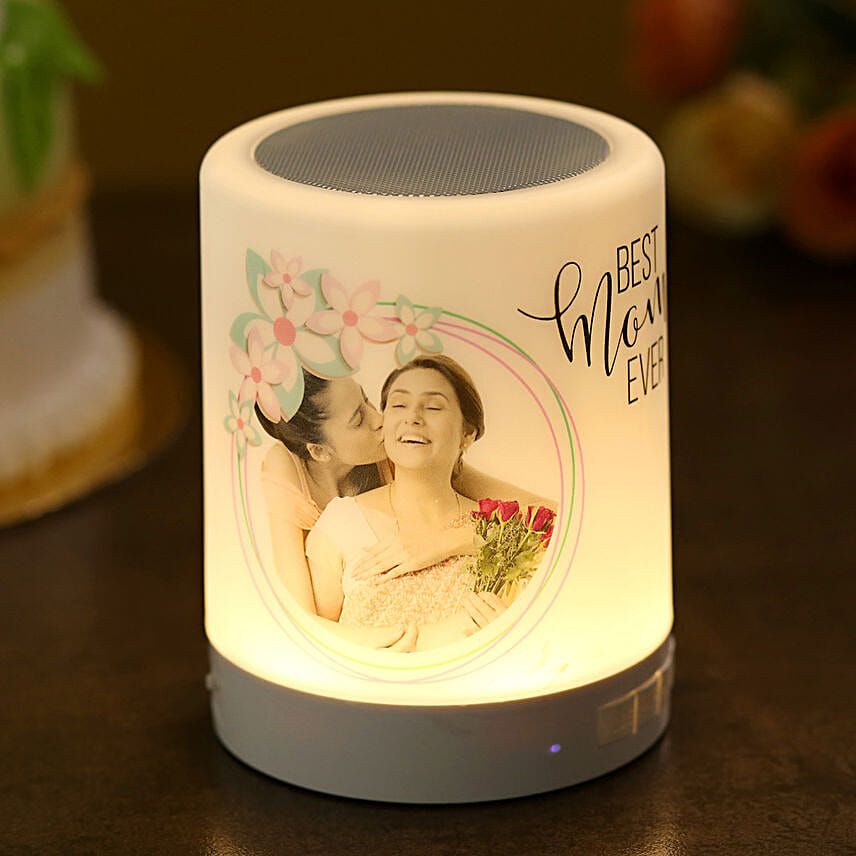 Personalised Best Mom Ever LED Lamp Speaker