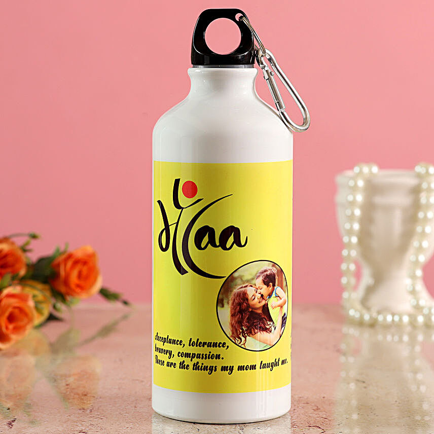 Personalised Maa Water Bottle Hand Delivery