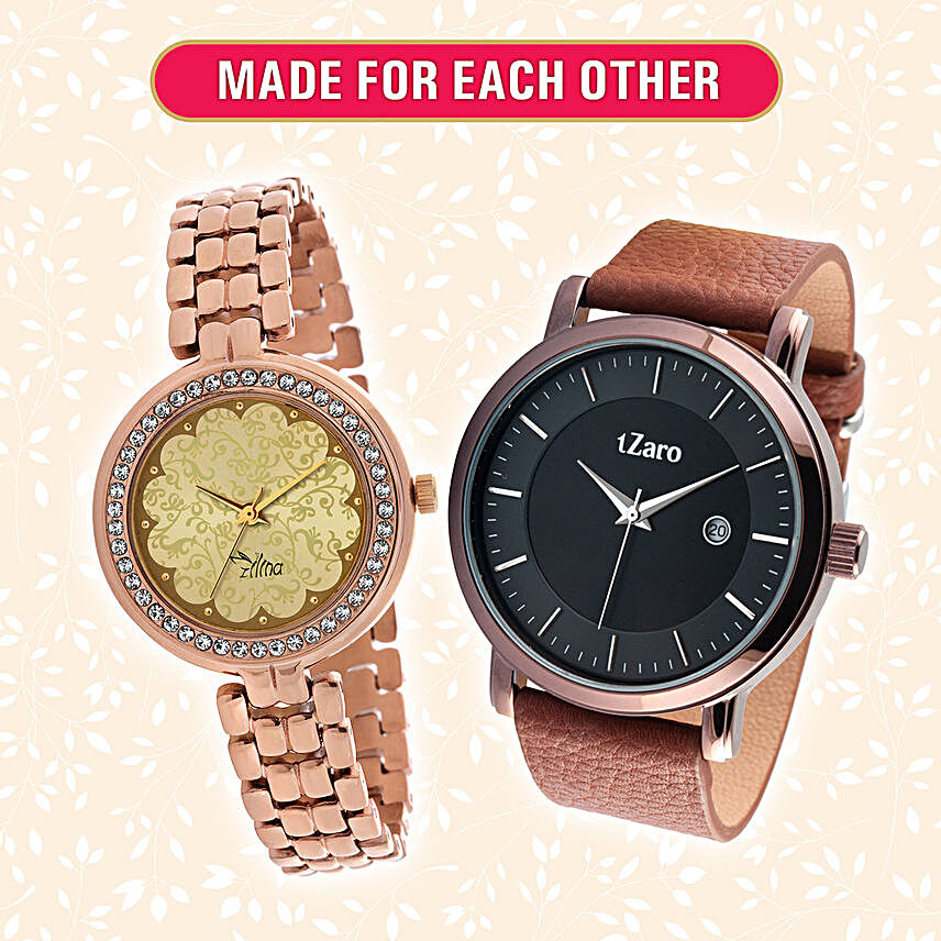 Beautiful Made for Each Other Watch Combo