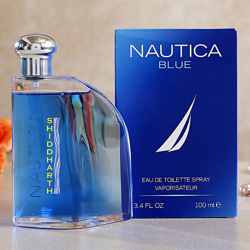 Personalised Nautica Blue EDT 100 ML:Bhai Dooj Personalised Gifts