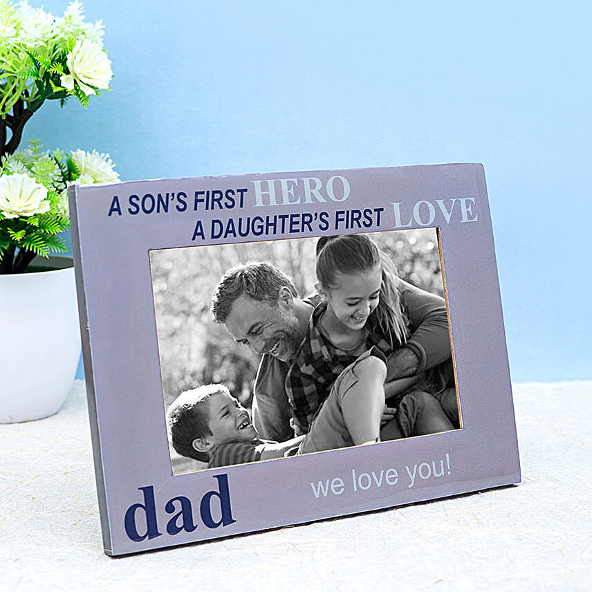 Personalised Dad We Love You Photo Frame