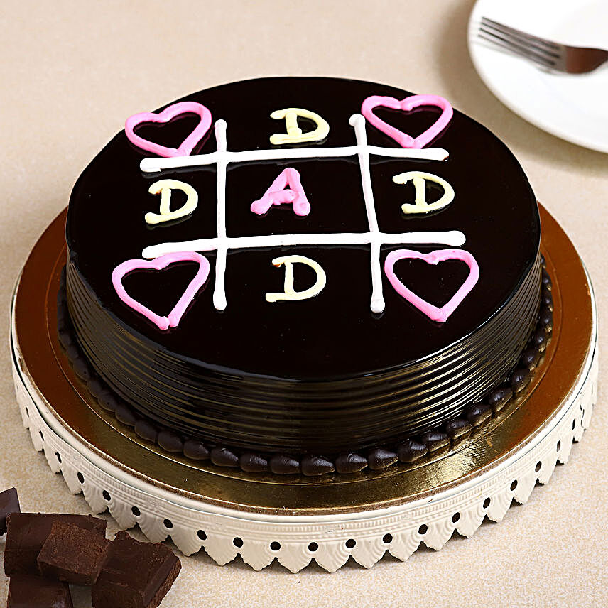 Happy Fathers Day Truffle Cake:Fathers Day Gift Delivery