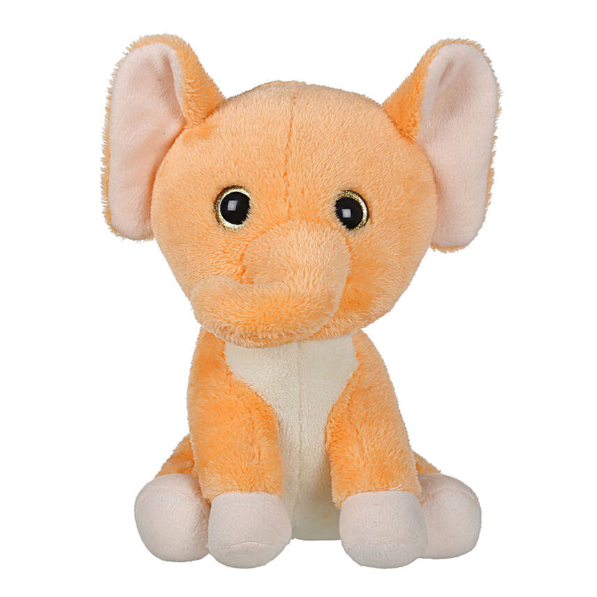 Mirada Elephant With Glitter Eyes Soft Toy