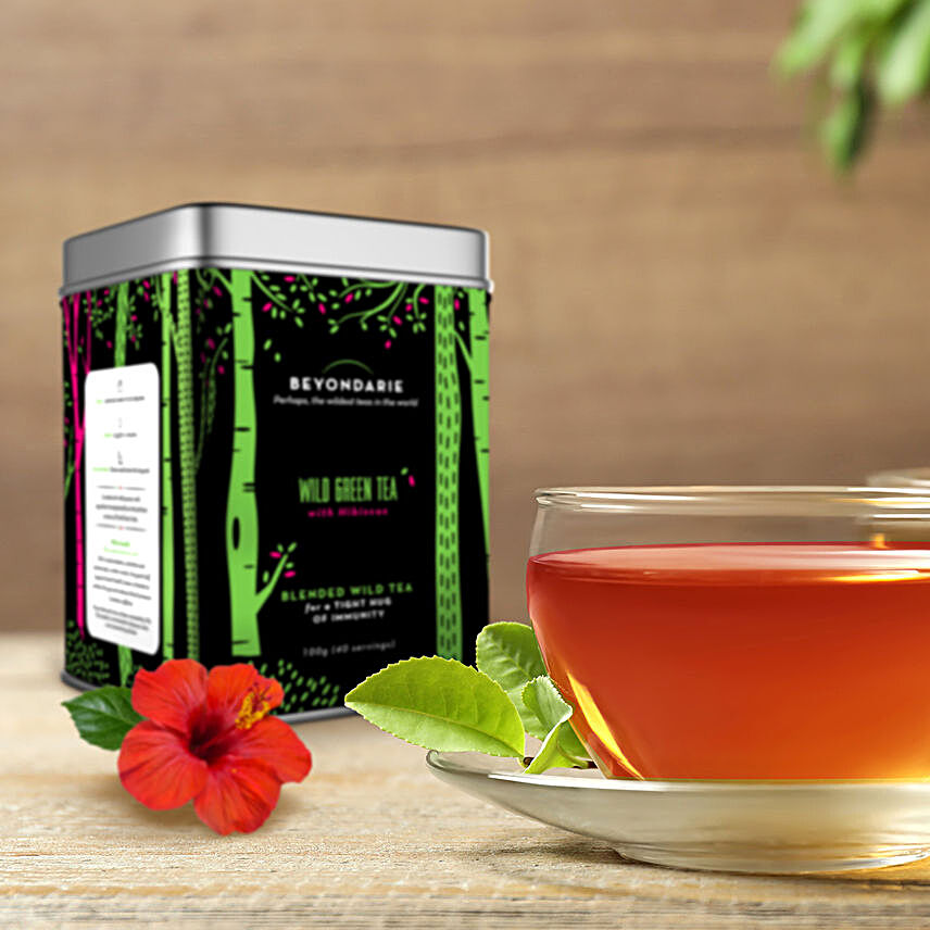 Beyondarie Wild Green Tea With Hibiscus- 100 Gms