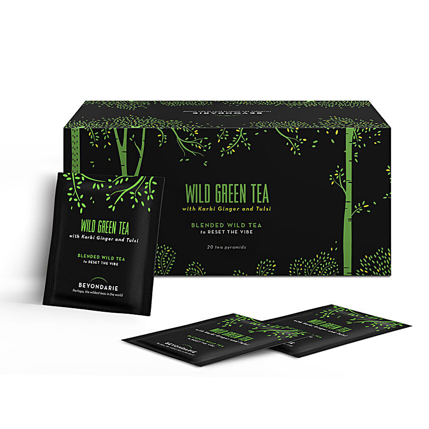 Wild Tribe Green Tea With Karbi Ginger and Tulsi