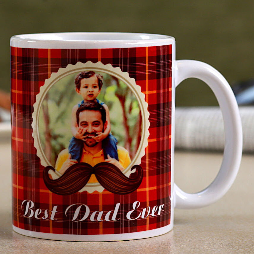 Personalised Best Dad Ever White Mug