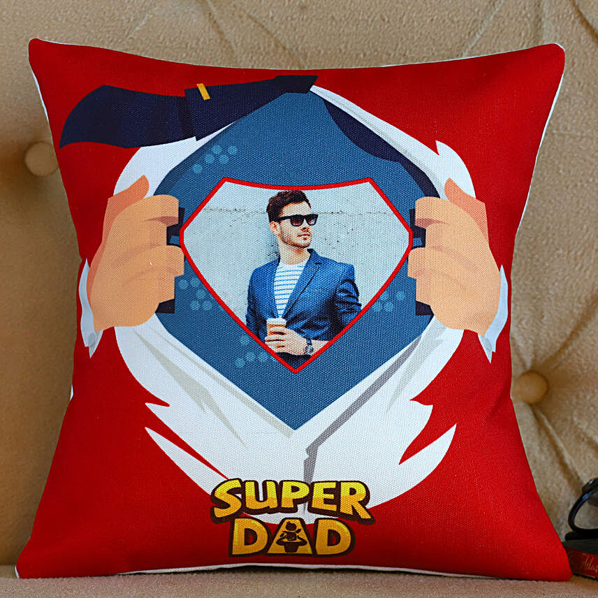 Personalised Super Dad Cushion