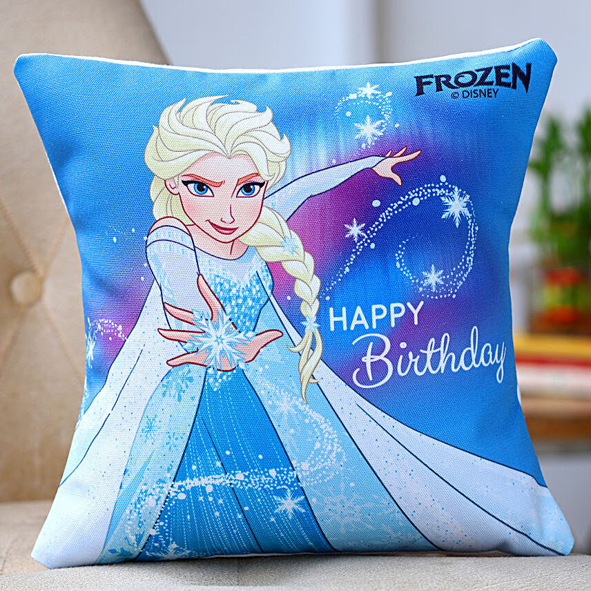 Disney Frozen Birthday Printed Cushion