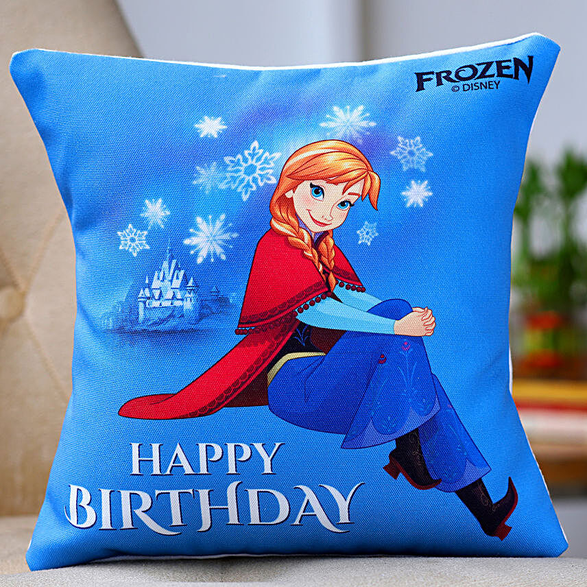 Disney Frozen Happiest Birthday Cushion-