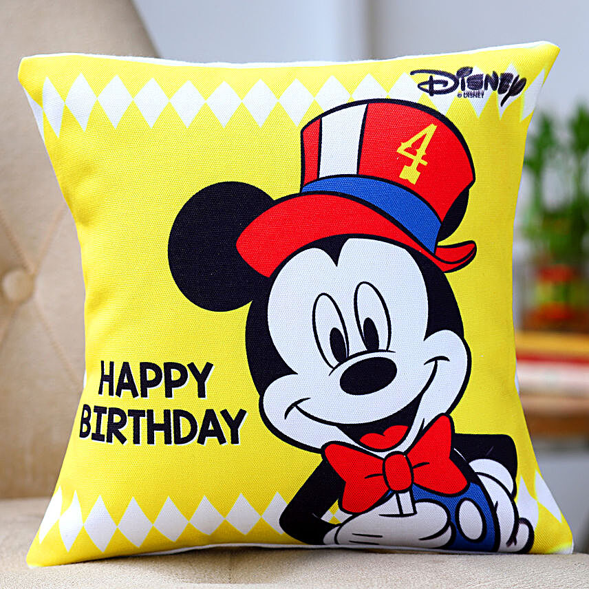 Disney Mickey Mouse Birthday Cushion