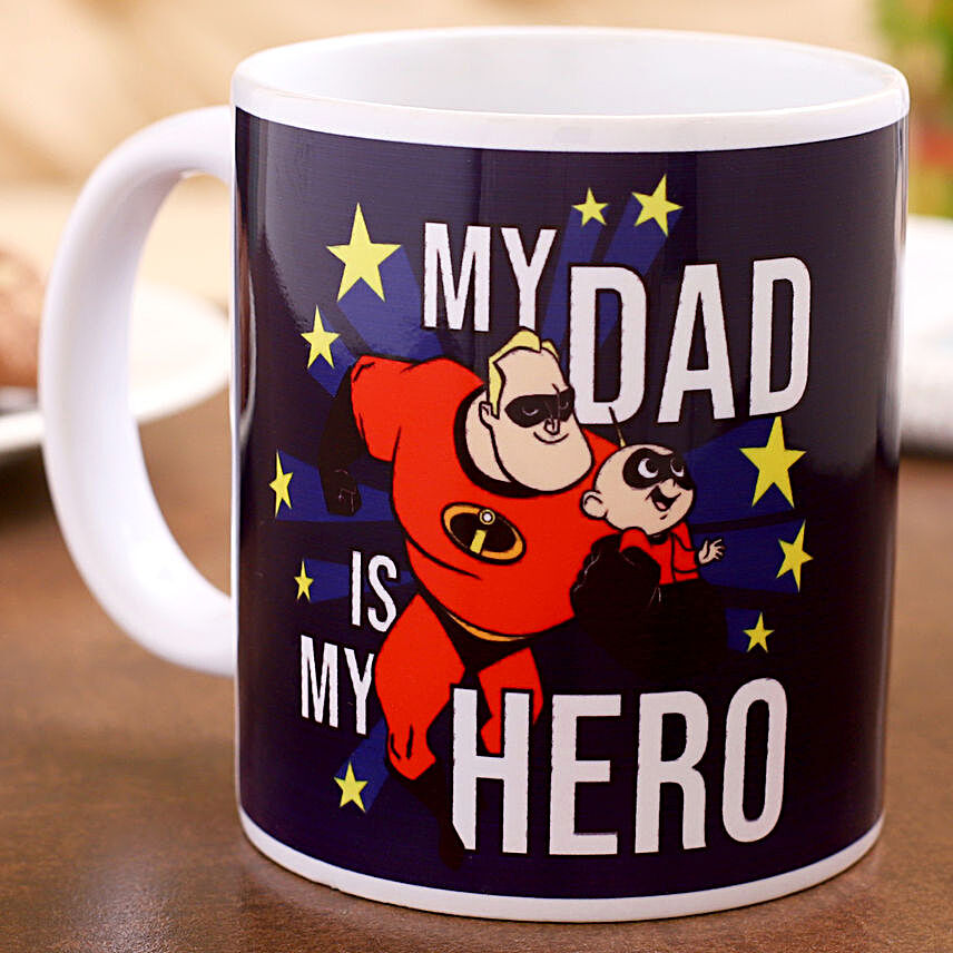 Disney My Dad Is My Hero Printed Mug Hand Delivery:Disney Gifts