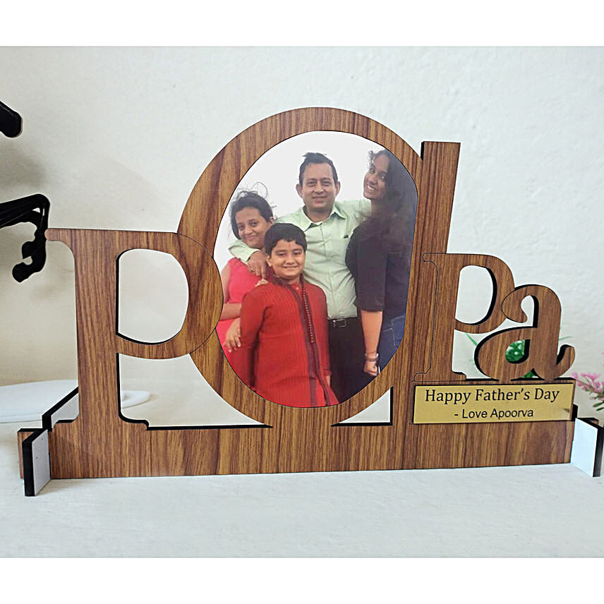 Personalised Papa Cut Out Table Top