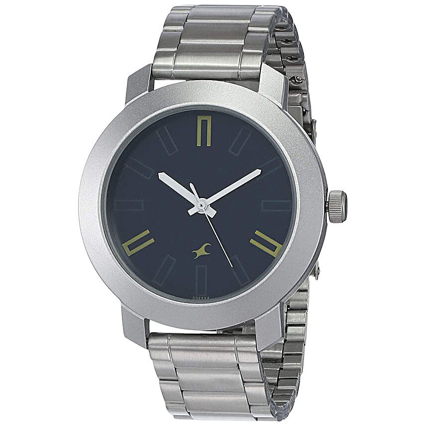 Fastrack Casual Analog Blue Dial Mens Watch