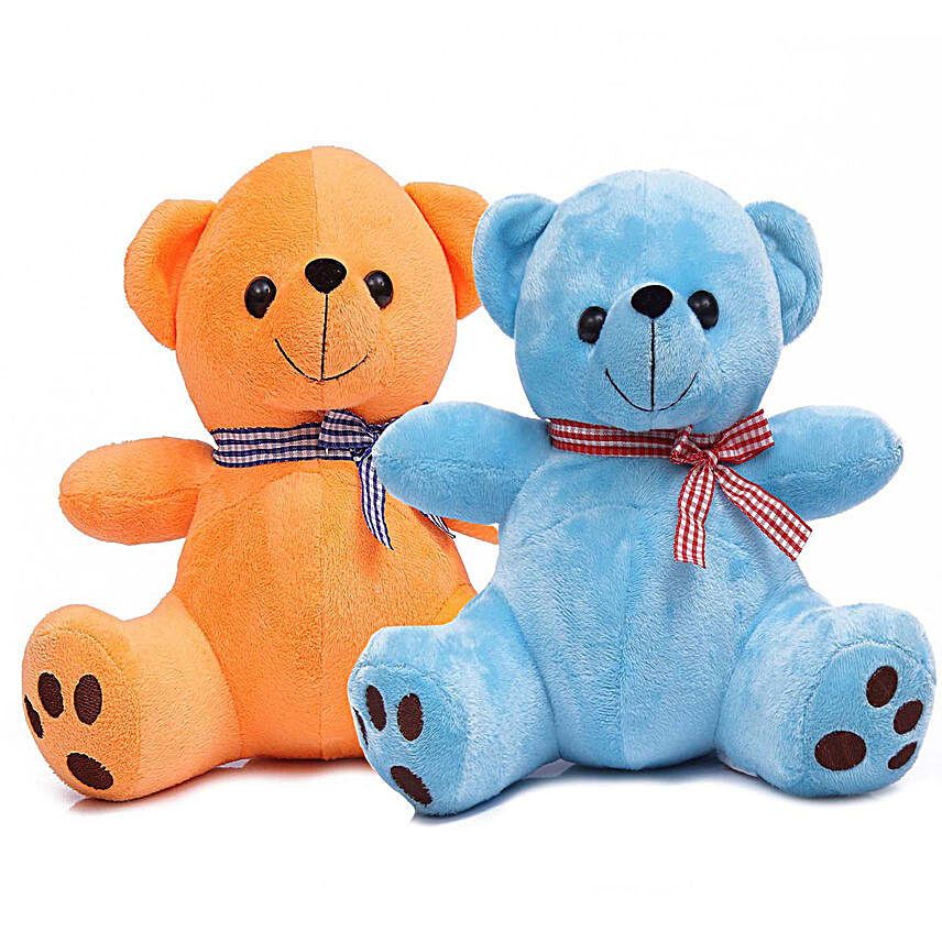 Poppy Teddy Bear Combo Orange Blue