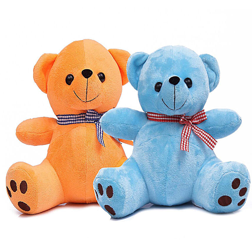 Poppy Teddy Bear Combo Orange Blue