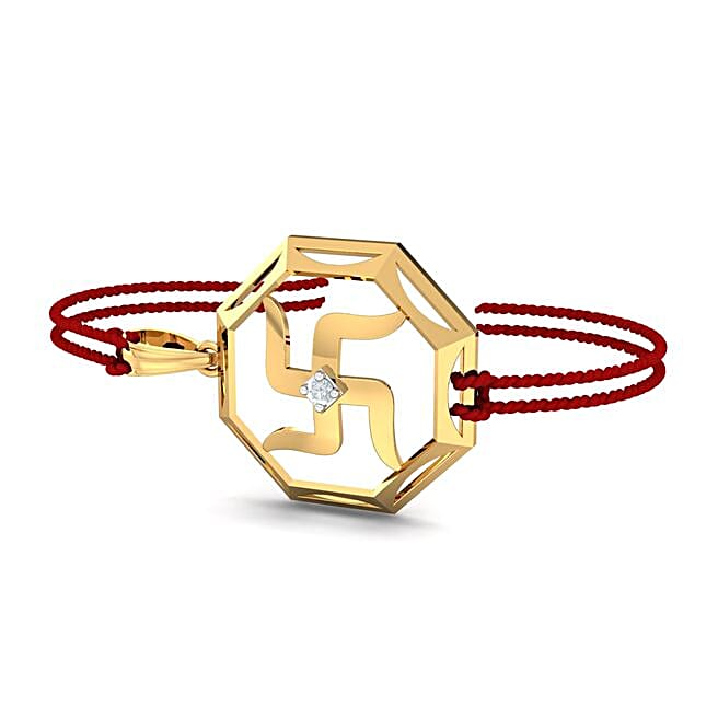 Trishool Sterling Silver Rakhi Cum Pendant