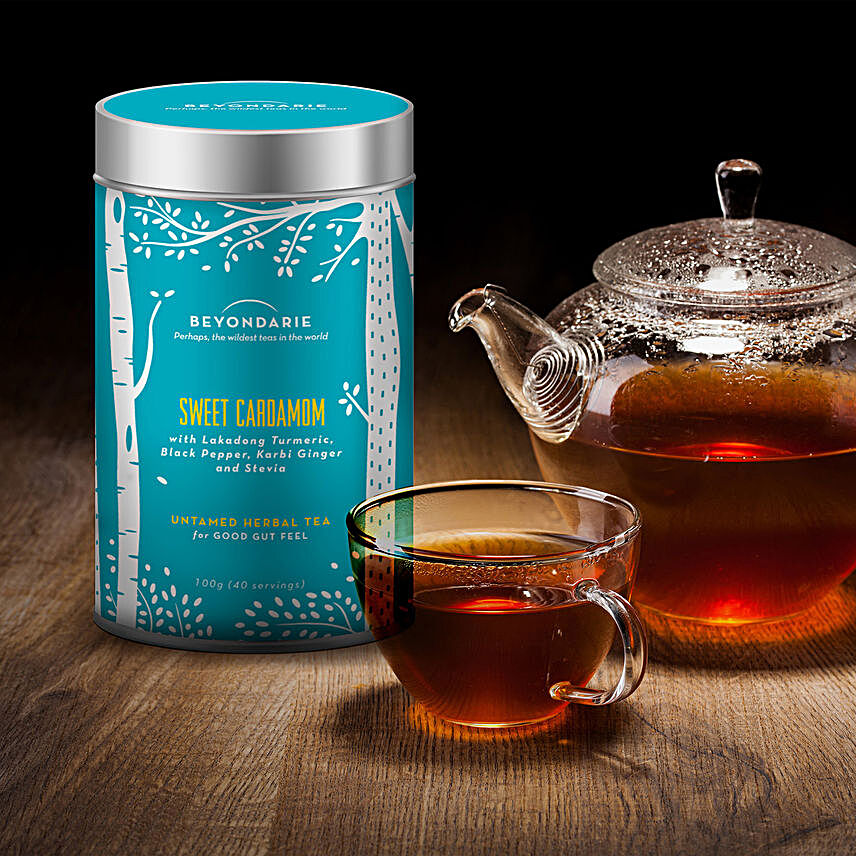 Beyondarie Sweet Cardamom Herbal Tea- 100 gms:Thanksgiving Day Gifts